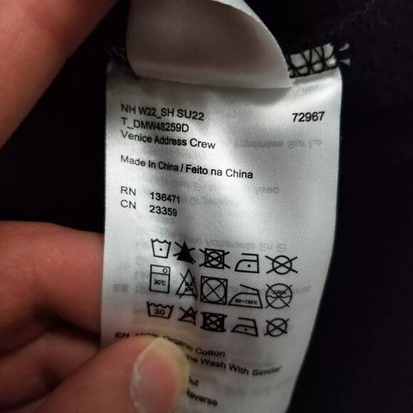 Deus Ex Machina Sweatshirt Mens Medium Black Crewneck Venice Address Sweater - Picture 8 of 9